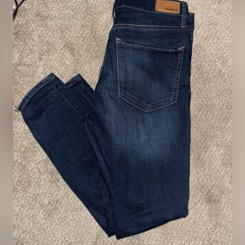 Express jegging Jean leggings 10 short dark wash